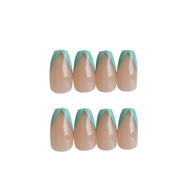 Lake blue green Nails